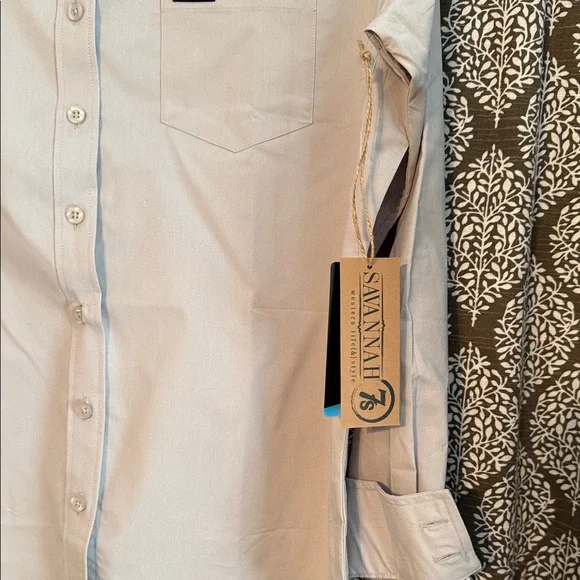 Kimes Ranch Dove Gray Button-Down Shirt - Picture 5 of 5